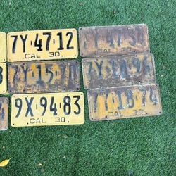 California License Plates 