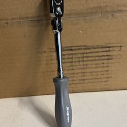 Snap-on Tools 1/4" Drive Dual 80® Technology Hard Grip Long Handle Flex-Head Ratchet