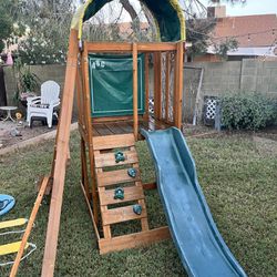 Slide And Swing Set For Smaller Kids 