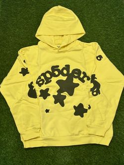 Sp5der Big Star Yellow Hoodie — Large ⭐💛
