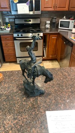 Bronze sculpture signed MC CAIN (THE PRAYER TO THE HEALING SPIRIT 1988