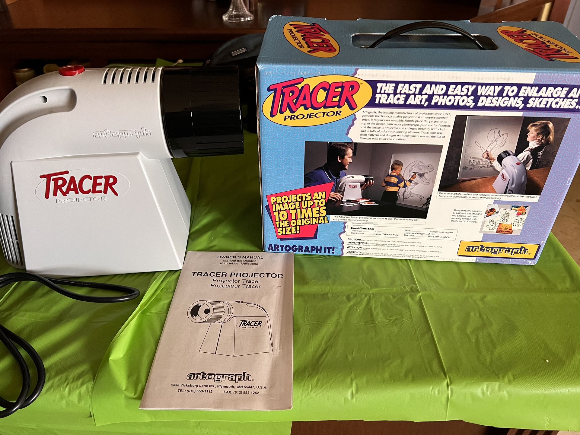 Artograph Tracer Projector Drawing Design Art Image Enlarger Model 225