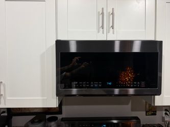 Over the counter Samsung microwave
