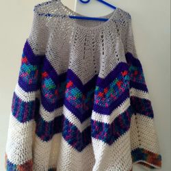 Hand Crochted Poncho