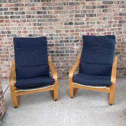 Wooden Rocker Chairs - Set Of 2 - 50.00