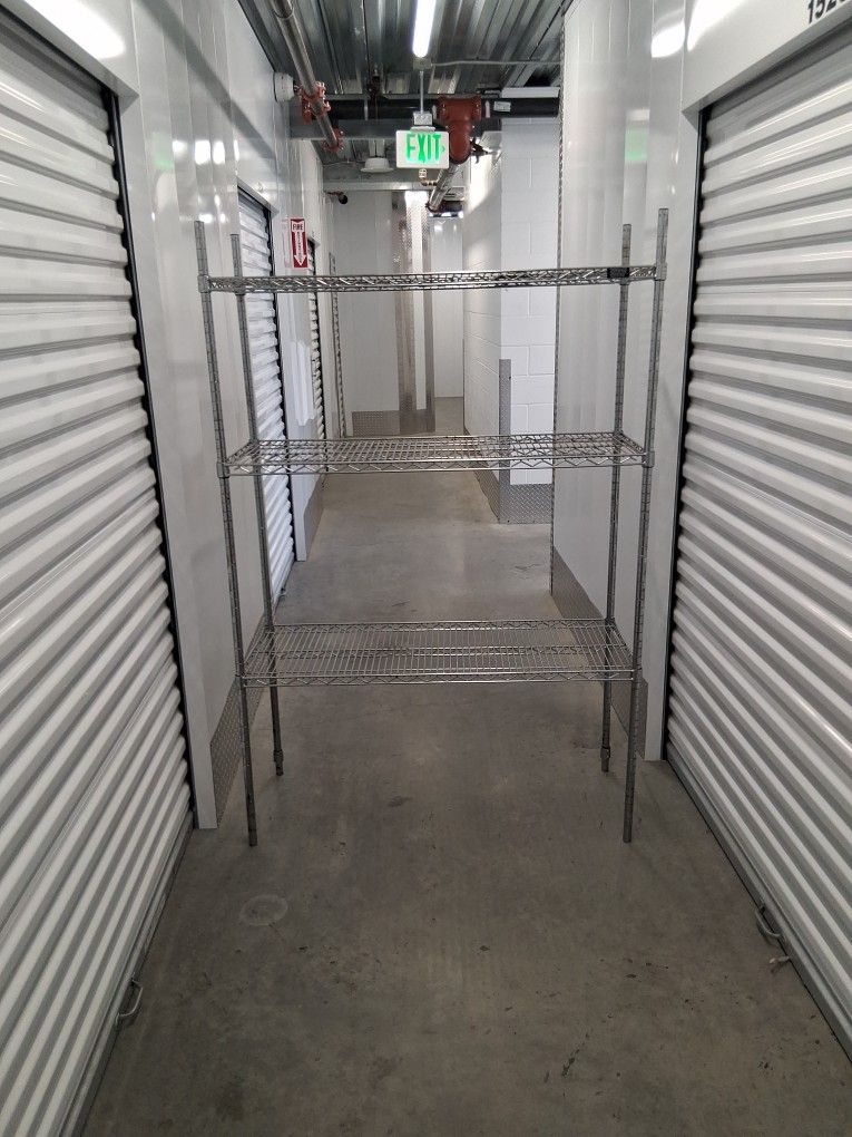 3 Level Metal Shelving Unit