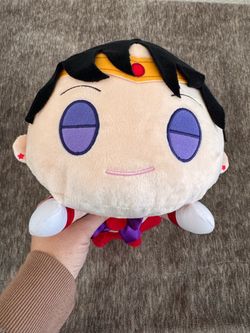 Sailor Mars Sailor Moon Plush Toy Round1 Exclusive With Tag Red White Purple