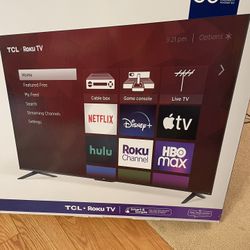 New TCL 50” tv boxed 