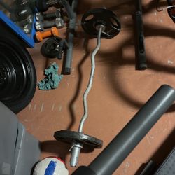 Weight Bar With Weight Plate 