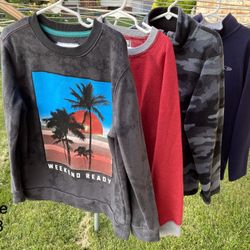 Size 7/8 - Boys Sweatshirt Shirts (4)
