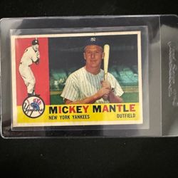 1960 Topps Mickey Mantle card