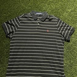 black and white polo red logo