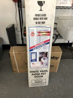 Patio pet door for sliding door