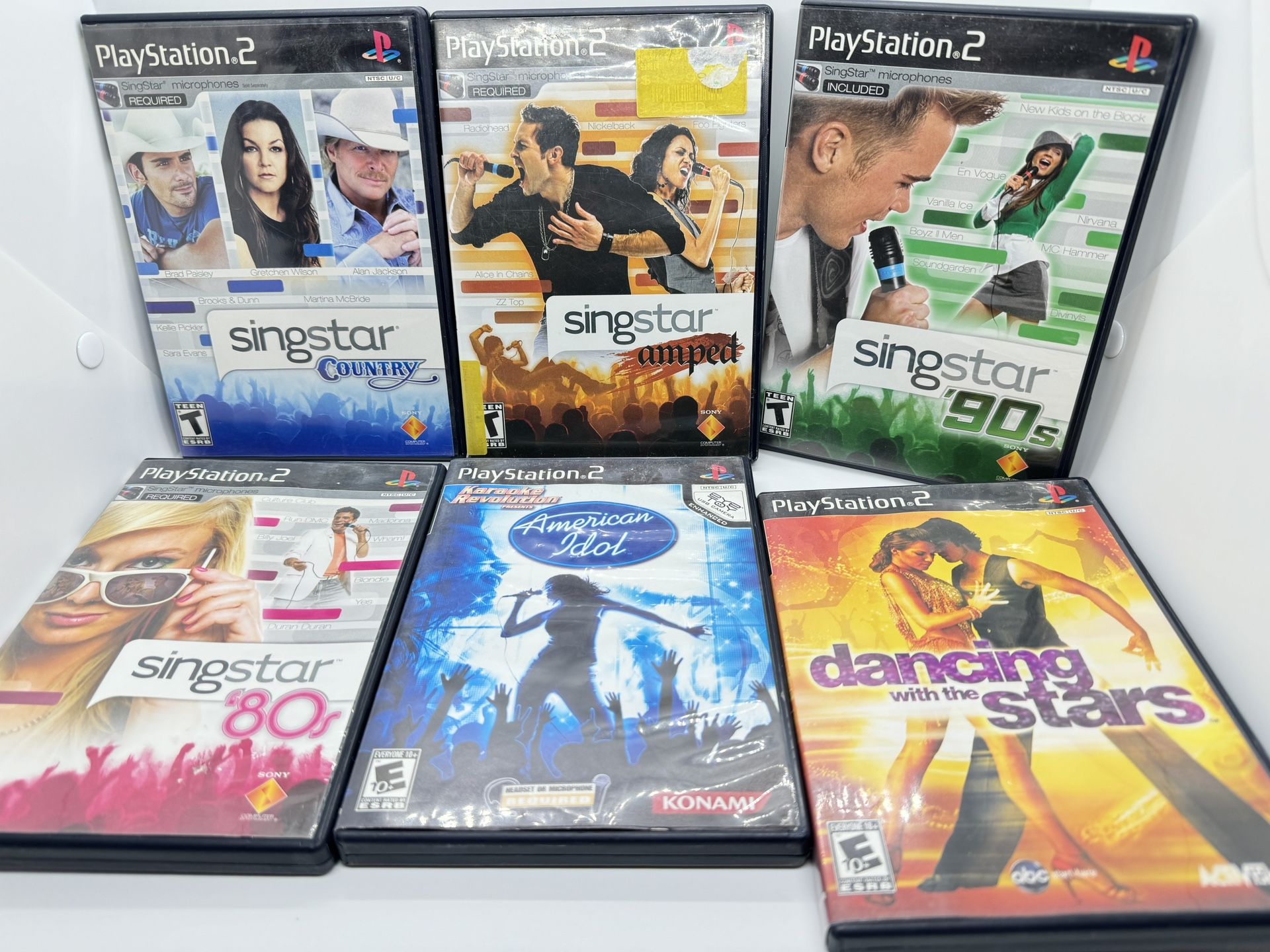 $3 PlayStation 2 Games Singstar American Idol Karaoke Dancing with the Stars