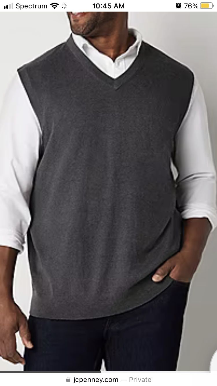 Men’s Large gray Sweater Vest 