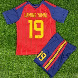 🇪🇸NEW SPAIN HOME WORLD CUP LAMINE YAMAL KIDS SET!🇪🇸
