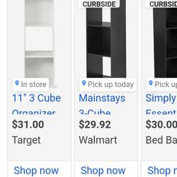 3 Cube Shelf Black Never Opened