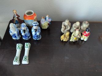 Porcelain Figures Made In Japan and Netsuke Collection