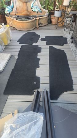 Set OEM 2018 to 2026 Honda Odyssey Car Mats (4) Genuine Black Carpet Floor Mats