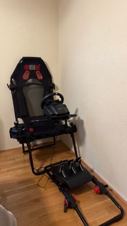 Logitech G923 + Next Level Racing Seat + Shifter + Xbox/PS Adapter
