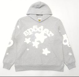Grey Sp5der Hoodie