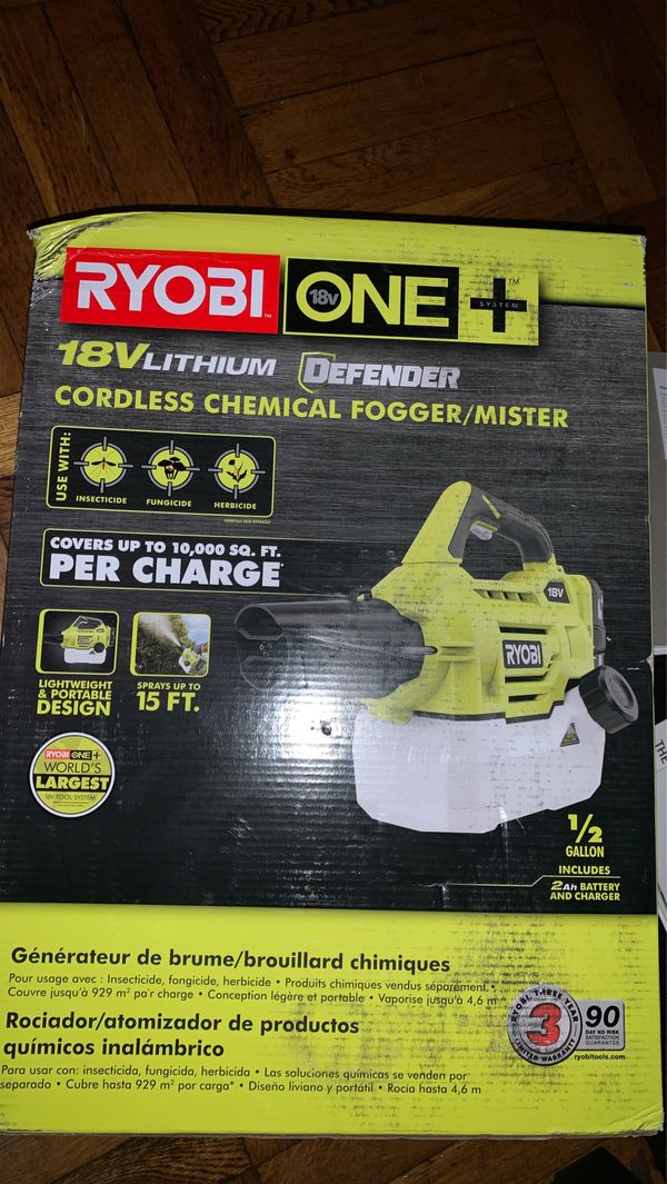 Ryobi ONE+ 18V Cordless Fogger Mister and Charger (Priority Shipping Or
