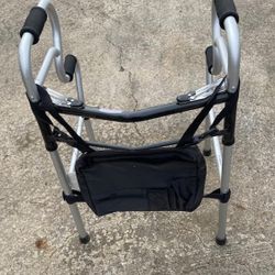 New, Price Firm, Guardian 3 in 1 Two Button Folding Walker w/Bag 300lb Capacity