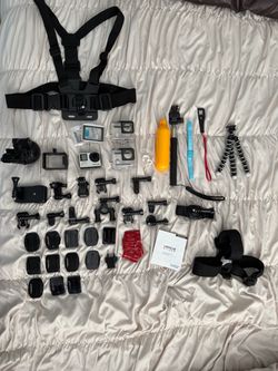 GoPro Hero 4 Silver with Accessories Bundle and bag