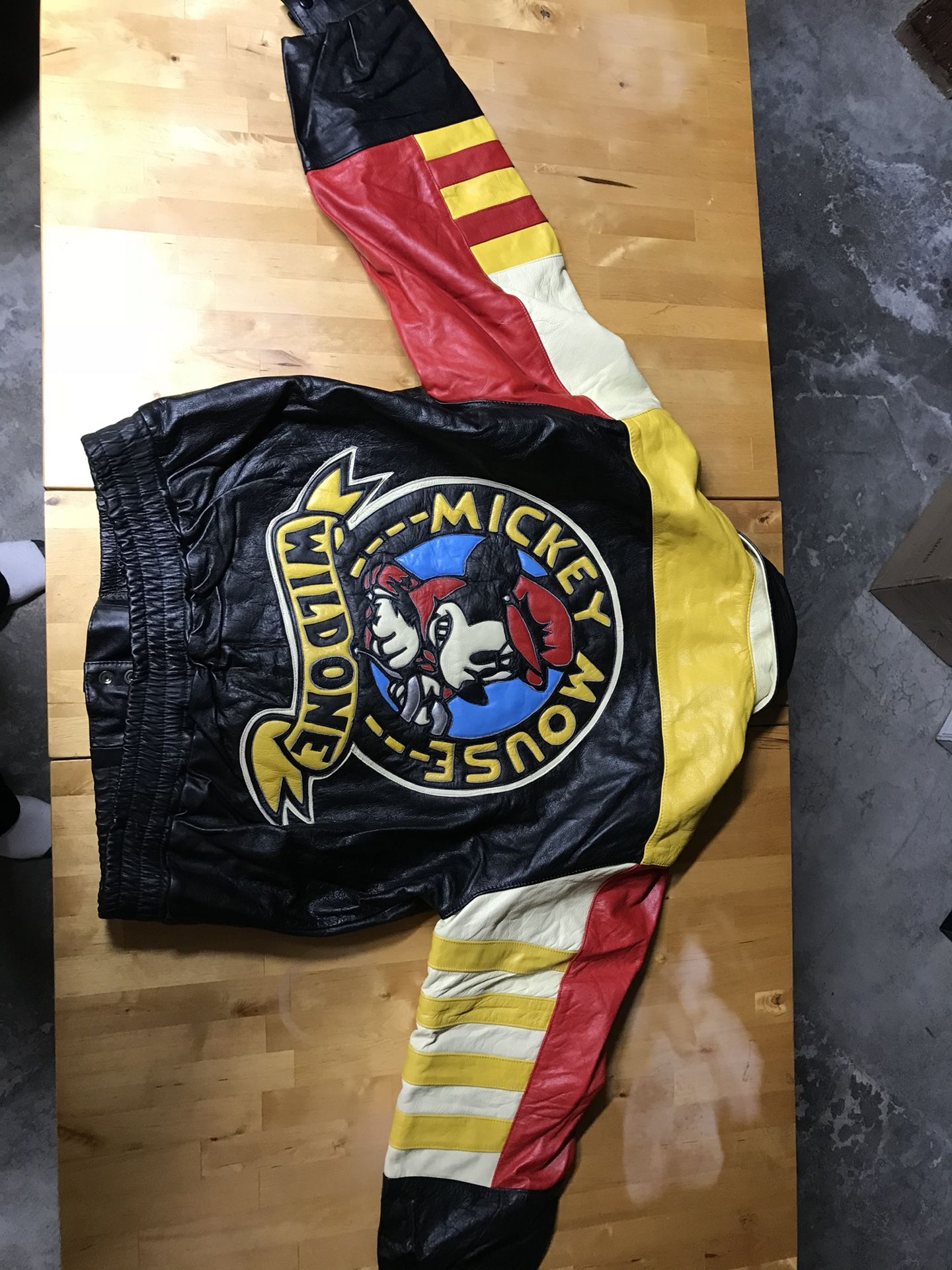 3 Rare Vintage Mickey Mouse Wild One Leather Bomber Jackets for sale for Sale in Mission Viejo CA OfferUp