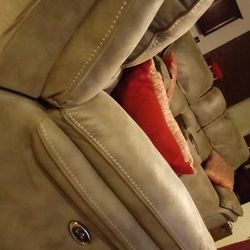 Reclining Sofa and Console loveseat set