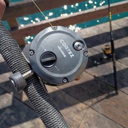 Seeker black steel graphite okuma cortez reel