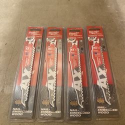 Milwaukee Carbide Sawzall Blades (4)