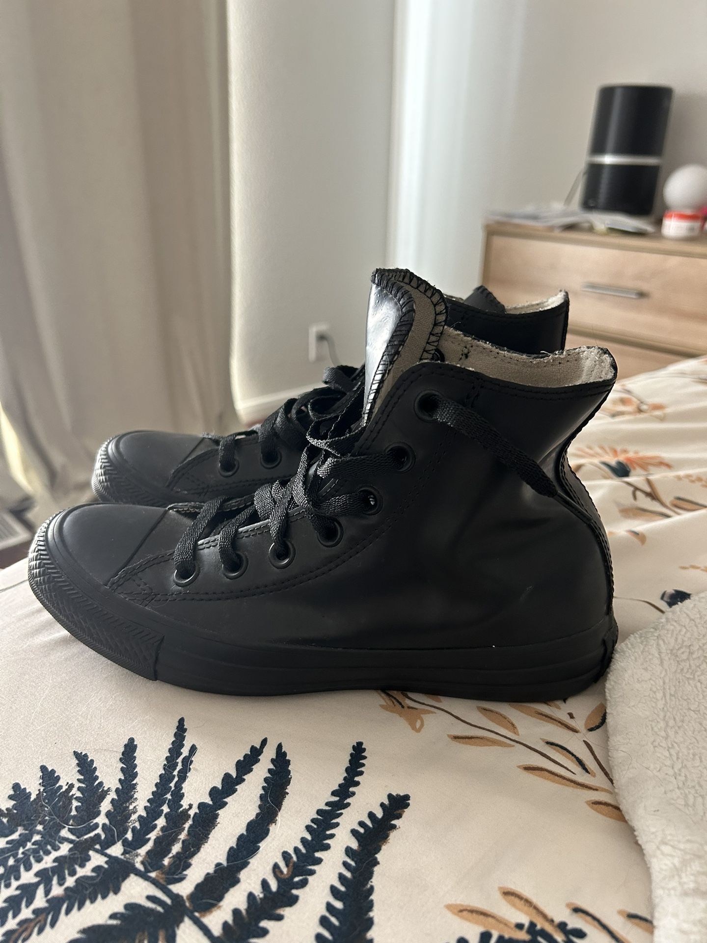 All black Converse High Tops