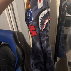 Bape Hoodie Blue 