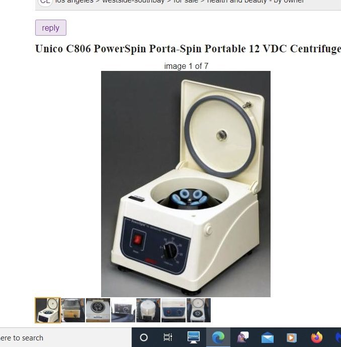 Blood Centrifuge Machine