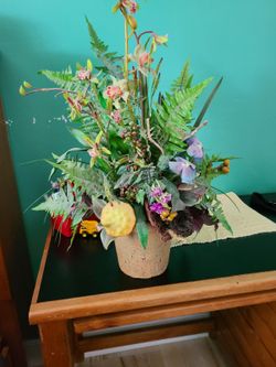 Floral arrangements.