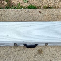 Aluminum Long Gun case 53 long by 13 wide 29 bucks. Flight case with egg foam. 