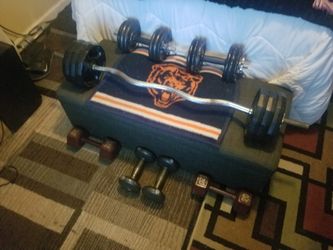 190 Pounds plus bars, etc. $465 Pickup is in Oakdale