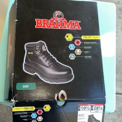 Sz 10 1/2 Steel Toe Work Boots