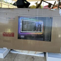 LED 8 different colors vanity or bathroom mirror 72x40  new