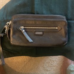 Coach Leather Wallet Wristlet 