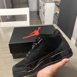 Jordan 3 Retro (GS) black cats