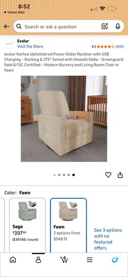 Glider rocking chair