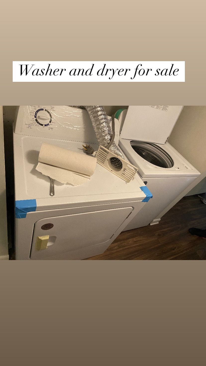 Washer +Dryer For Sell.