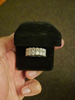 5mm double row eternity ring size 10