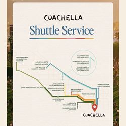 3 Coachella Shuttle Passes 