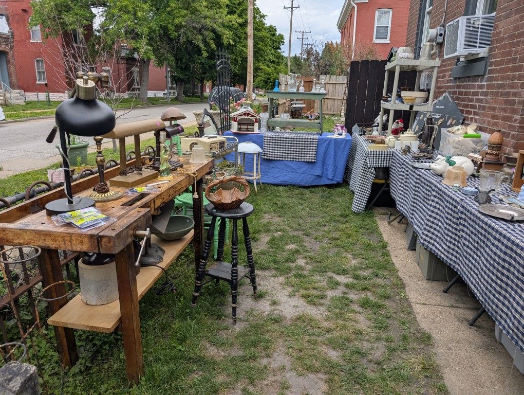 Antique Yard Sale. Today, Tomorrow, And Monday
