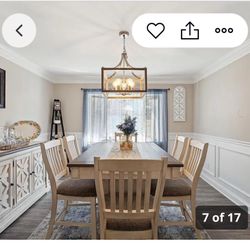 Dining table and serving table 