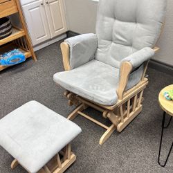 Rocking Chair Glider With Stool - NEW IN BOX
