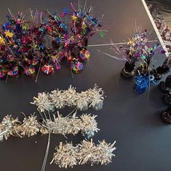 33 Sparkle Centerpieces Party Banquet Hall Table Decoration Center Stars Wedding Birthday Lot Balloon Holders Celebration Centerpiece Bouquet New Year